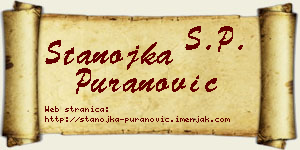 Stanojka Puranović vizit kartica